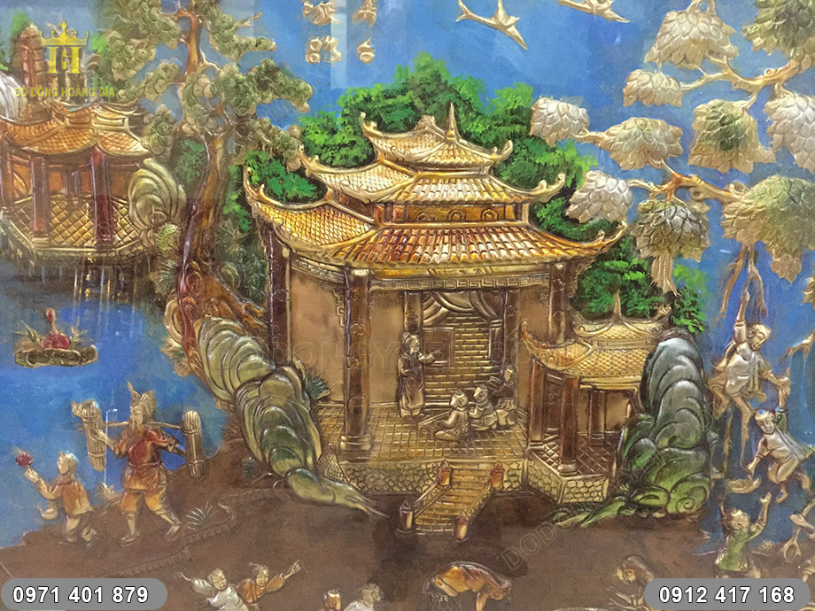 tranh đồng quê vẽ sơn dầu